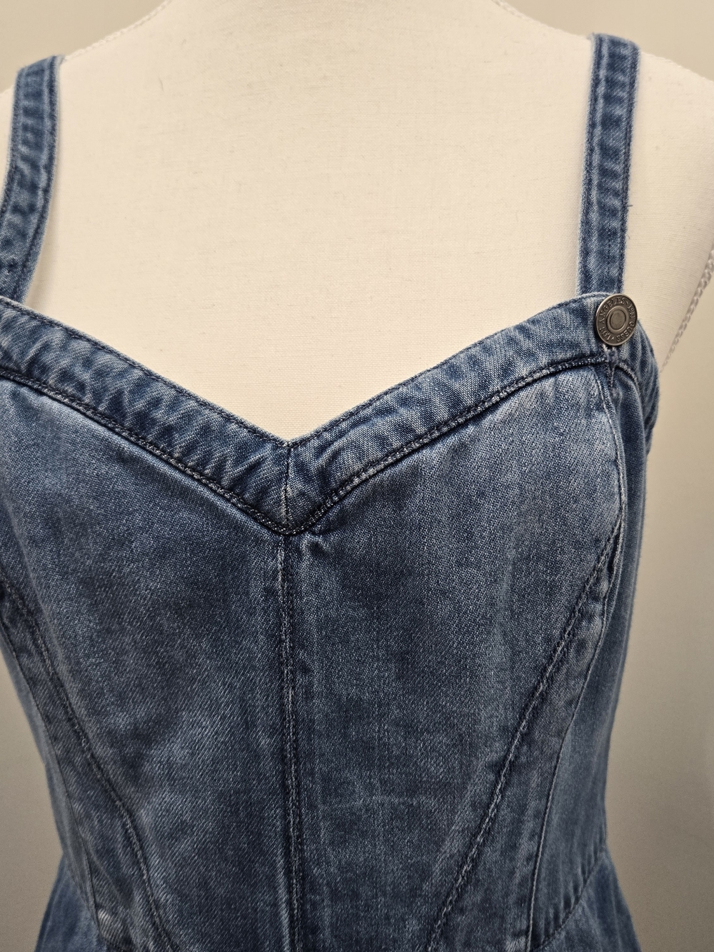 Y2K GUESS Sweetheart Denim Jumpsuit